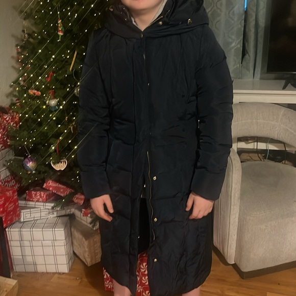 Cole Haan Long Puffer Down Coat size M - Picture 10 of 12